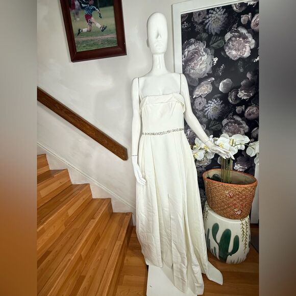 Anthropologie Sachin & Babi Brielle Strapless Embellished A-Line Gown/size 0 - Picture 9 of 15